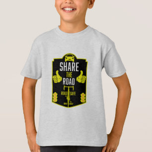 自転車用道路の安全性 Tシャツ