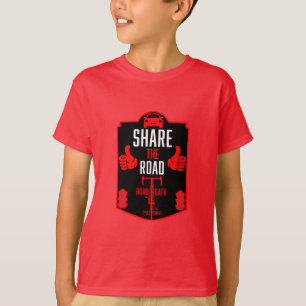 自転車用道路の安全性 Tシャツ