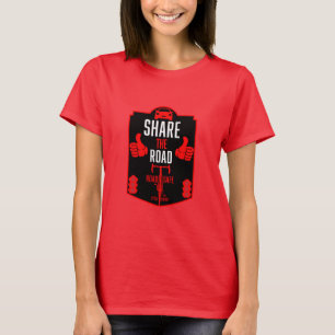 自転車用道路の安全性 Tシャツ