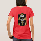 自転車用道路の安全性 Tシャツ (裏面)