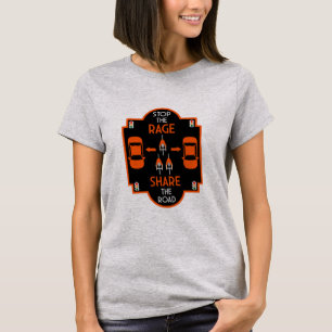 自転車用道路の安全性 Tシャツ