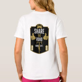 自転車用道路の安全性 Tシャツ (裏面)