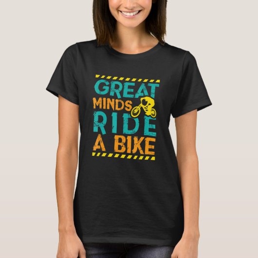 自転車素晴らしに乗って心を動かす Tシャツ (正面)