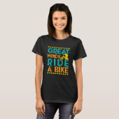 自転車素晴らしに乗って心を動かす Tシャツ (正面フル)