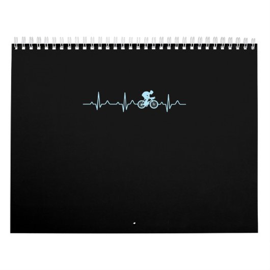 自転車素晴らし乗り心拍山サイクリングサイクリング カレンダー (カバー)