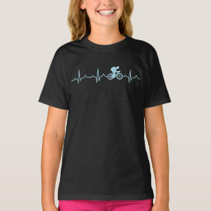自転車素晴らし乗り心拍山サイクリングサイクリング Tシャツ