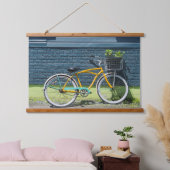 自転車素朴の壁 吊り下げ型タペストリー (寝室)