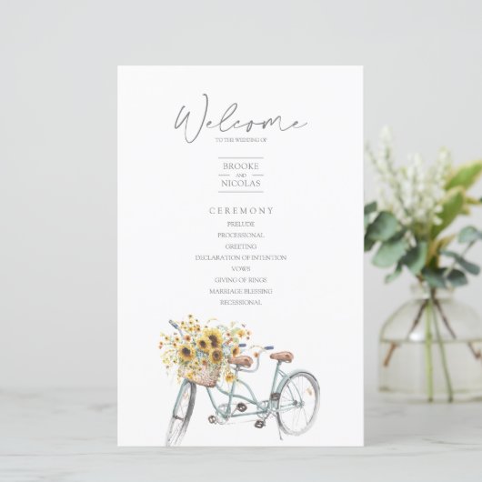 自転車素朴ひまわり水結婚色の写真 (スタンド正面)