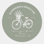 自転車素朴フローラシャワー ラウンドシール (正面)