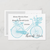 自転車結婚の サンキューカード (正面/裏面)