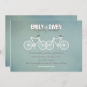 自転車結婚式招待状 招待状 (正面/裏面)
