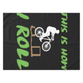 自転車自転車バイクもしくは自転車に乗る人-ユニークサイクリング愛好者ギフト テーブルクロス (正面(横))