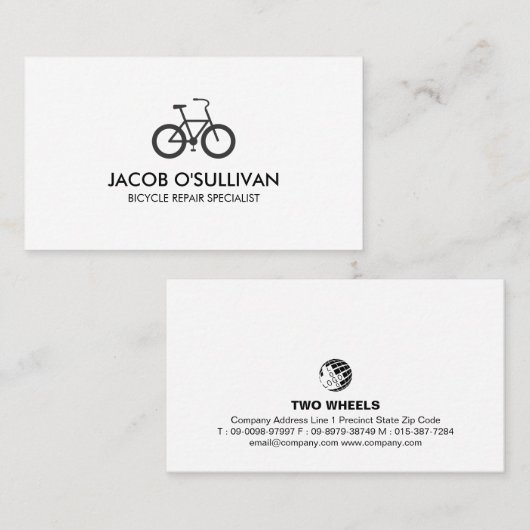 自転車自転車修理自転車用ビジネスカード 名刺 (正面/裏面)