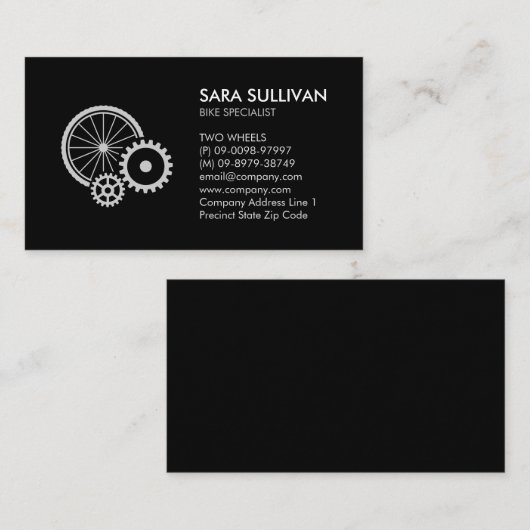 自転車自転車修理自転車用ビジネスカード 名刺 (正面/裏面)