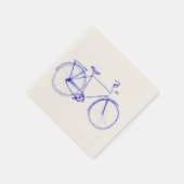 自転車落書き スタンダードカクテルナプキン (角)