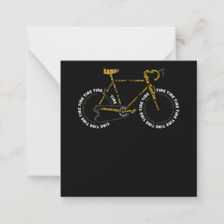 自転車解剖学かわいいサイクリングはライフギフト ノートカード