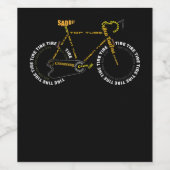 自転車解剖学かわいいサイクリングはライフギフト ワインラベル (シングルラベル)