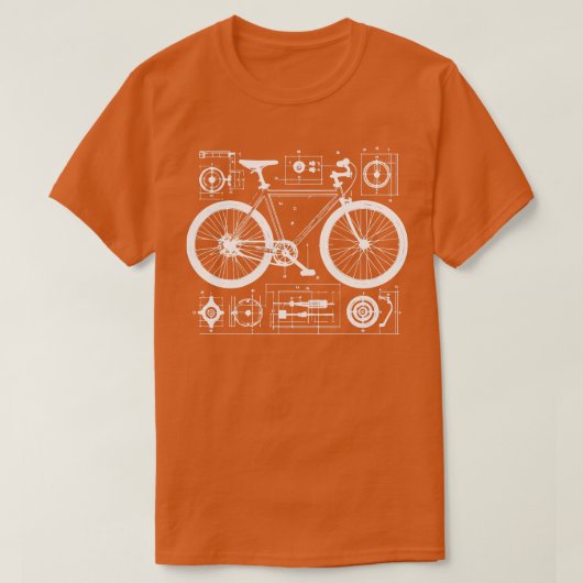 自転車解剖学1 Tシャツ (デザイン正面)