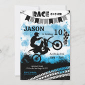 自転車誕生日招待状 招待状 (正面)