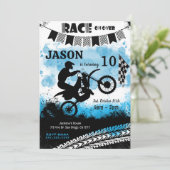 自転車誕生日招待状 招待状 (スタンド正面)