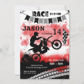 自転車誕生日招待状 招待状 (正面)