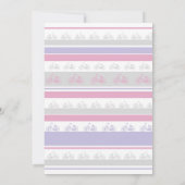 自転車誕生日自転車乗りパーティーピンクガールズ 招待状 (裏面)