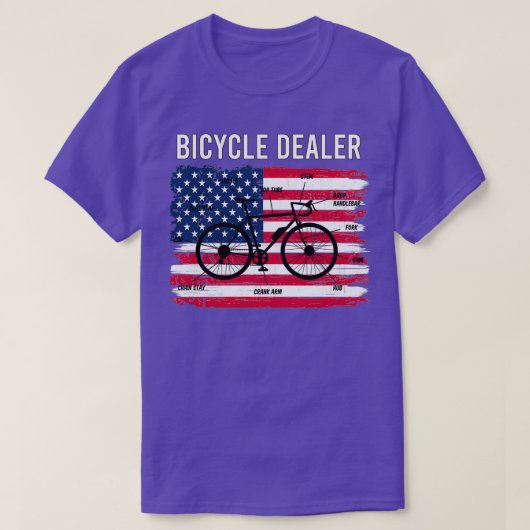 自転車販売業者自転車おもしろい技士贈与（二） Tシャツ (デザイン正面)