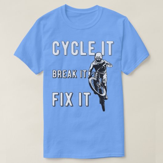 自転車販売業者自転車おもしろい技士贈与( Tシャツ (デザイン正面)