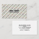 自転車販売自転車サイクリングショップ修理サービス 名刺 (正面/裏面)