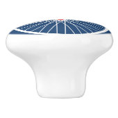 自転車赤と白 セラミックノブ (側面)