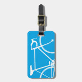 自転車走行バッグラベルテンプレート ラゲッジタグ (正面縦)