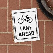 自転車車線前方サインサイクリング道路安全 プランナー手帳