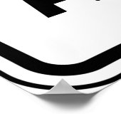 自転車車線前方サインサイクリング道路安全 ポスター (角)