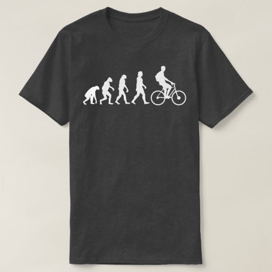 自転車運転進化3 Tシャツ (デザイン正面)