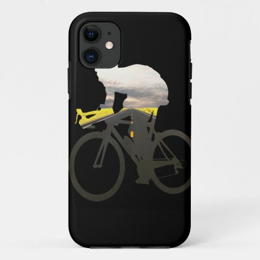 自転車道のサイクリスト01 Case-Mate iPhoneケース (裏面)