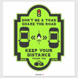 自転車道路安全意識 シール
