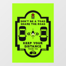 自転車道路安全認識度 ウィンドウサイン