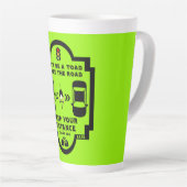 自転車道路安全認識度 カフェラテマグ (右アングル)