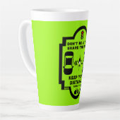 自転車道路安全認識度 カフェラテマグ (左アングル)