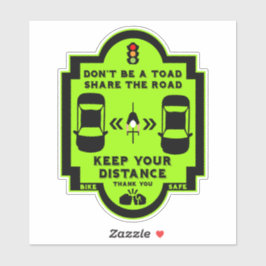 自転車道路安全認識度 シール