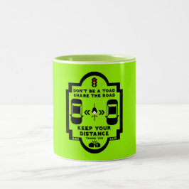 自転車道路安全認識度 ツートーンマグカップ