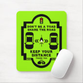 自転車道路安全認識度 マウスパッド (マウス)