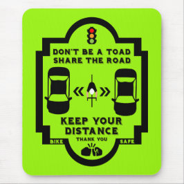 自転車道路安全認識度 マウスパッド