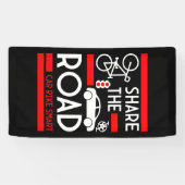 自転車道路安全認識度 横断幕 (横)