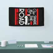 自転車道路安全認識度 横断幕 (トレードショー)