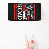 自転車道路安全認識度 横断幕 (インサイチュ)