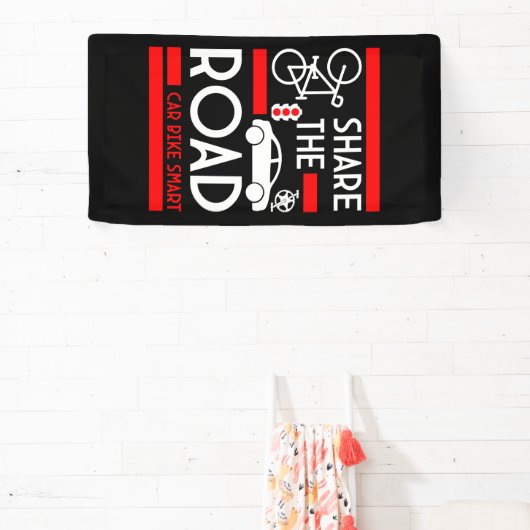 自転車道路安全認識度 横断幕 (インサイチュ)