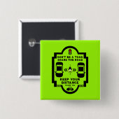 自転車道路安全認識度 缶バッジ (正面&裏面)