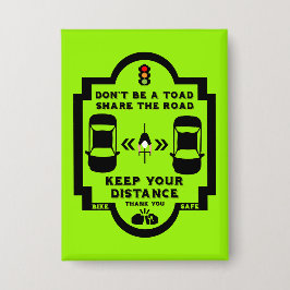 自転車道路安全認識度 缶バッジ