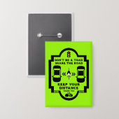 自転車道路安全認識度 缶バッジ (正面/裏面)